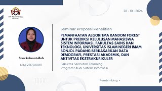 Presentasi Proposal Penelitian Siva Rahmatullah 5SIC [upl. by Mair]