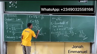 Coulomb’s Law  Coulombs law of Electrostatics Mathematical Expression and Problem Solution [upl. by Tab]