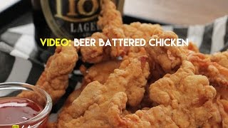 Beer Battered Chicken Recipe [upl. by Yadnil]