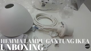 UNBOXING HEMMA IKEA  LAMPU GANTUNG MINI BAR [upl. by Donaugh]