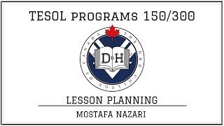 TESOL Course 150300 Program  Lesson Planning Chapter 6 [upl. by Awra]