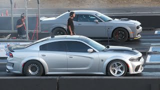 Dodge Charger Hellcat Redeye vs Dodge Challenger Scat Pack and Camaro SS [upl. by January621]