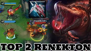 Wild Rift Renekton  Top 2 Renekton Gameplay Rank Challenger [upl. by Drusilla]