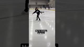 Ice skating progress in 1 year figureskatinglife progress beginnerskater [upl. by Rockel686]