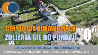 Wiadomości Budowlane Maj 2023 3 Zmiany ceny usług budowlanych zbliżają się do punktu zero [upl. by Ibrik]