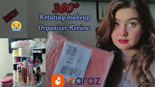 360° Rotating makeup organizer Review from Daraz  Makeup Organizer  Daraz 1111 [upl. by Brit]