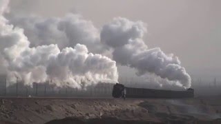 Steam of Sandaoling Coal Mine Railway ChinaDec2009 6 中国・三道嶺炭鉱鉄道の蒸気機関車（2009年12月）6 [upl. by Josselyn]