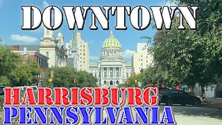 Harrisburg  Pennsylvania  4K Downtown Drive [upl. by Reine]