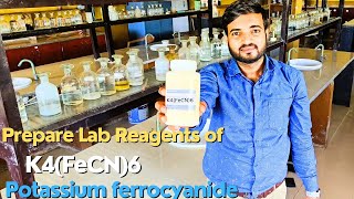 How to prepare lab Reagents of potassium ferrocyanide  K4FeCN6 labreagent a2zpractical991 [upl. by Anivlis]