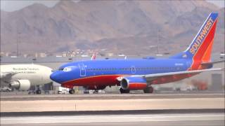 Las Vegas Windy Plane Spotting w Heavies HD [upl. by Jowett99]