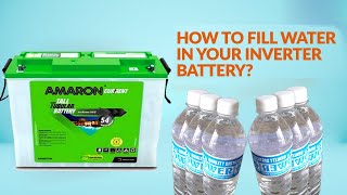 How to Fill inverter battery with Distilled Water  Amaron Battery [upl. by Ayt]