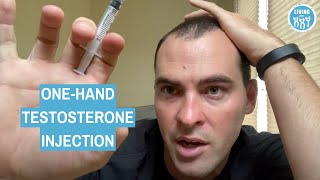 One Handed Testosterone Gluteal Injection [upl. by Zandt706]