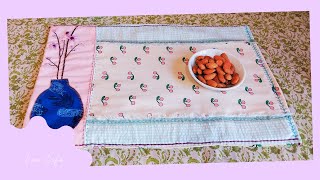 ❤ New idea for making placemats DIY with applique amp embroideryhand stitch [upl. by Matheson]