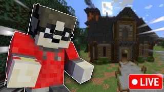 🔴Building A Mega Castle  Minecraft [upl. by Amiel]