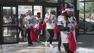 Dallas Cowboys visit patients at local hospitals getting treatment this holiday season [upl. by Mcgurn]