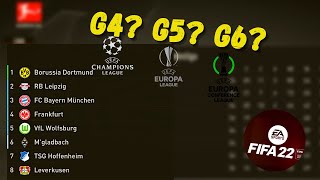 FIFA 22  AS VAGAS DE CADA LIGA NA CHAMPIONS UEL E CONFERENCE [upl. by Godden]