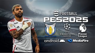 PES PPSSPP 2025 BRASILEIRÃO E EUROPEU ATUALIZADO NARRAÇÃO BR MEDIAFIRE ANDROID DIRETO [upl. by Bridie736]