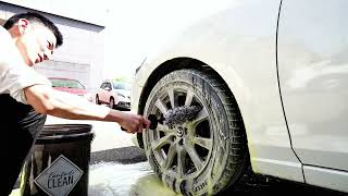 Tire Detailing Brush Set——Car tire wheel Car Cleaning [upl. by Richmal]