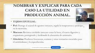 Fundamentos de la Morfofisiología en producción animal explicación estudiante Jorge Pérez [upl. by Suirradal]