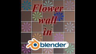 Create a tiled flower in Blender using PatternMaker [upl. by Christabel367]