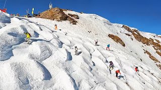 Gefährlichste SkiAbfahrt der Alpen 90 Schweizer Wand Skifahren [upl. by Gnek]