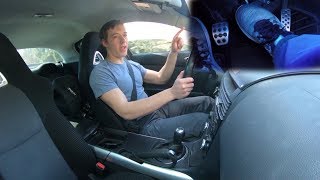 I Try to Learn Heel Toe Downshifting in my Mazda RX8 [upl. by Atrahc]