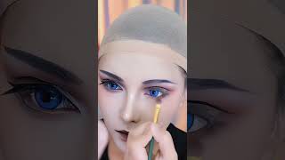 青い目？私たちの最愛のアーティストのもう一つの傑作を共有します 冯媛媛 anime cosplay makeuptutorial animeedit art fy fyp 1k [upl. by Hukill919]