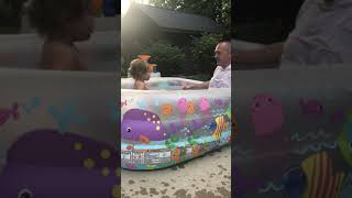 Nadia POOPED in a Pool for VIEWS shorts [upl. by Idihc]