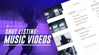 Shot List Example How ShareGrid Creates a Music Video Shot List [upl. by Akcira]