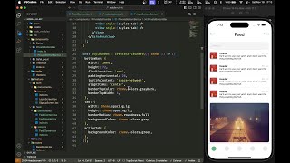 ASMR Programming  React Native Feed Screen Design  No Talking [upl. by Uba]