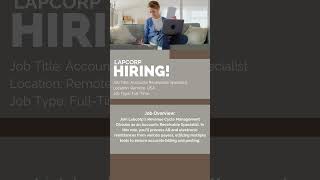 Labcorp Is Hiring Accounts Receivable Specialist Remote USA  Job Type FullTime  Pay 1516hr [upl. by Natek]