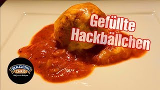 Gefüllte Hackbällchen in TomatenPaprikaSoße 🤠🔥🔥 [upl. by Ayekan12]