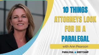 10 Paralegal Skills That Will Get You Noticed By Your Attorney [upl. by Hairabez]