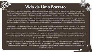 lima Barreto [upl. by Liatrice]