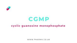 CGMP  Cyclic Guanosine Monophosphate  Pronunciation [upl. by Hyde]