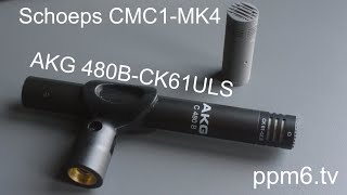 Can an AKG 480B CK61ULS take down the Schoeps CMC1MK4 AKG spec monster v Schoeps special sauce [upl. by Lledo324]