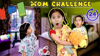 24Hour ChallengeLIVING LIKE A MOM CHALLENGE 👩🏻‍🍼 Gone Wrong  Paris Lifestyle [upl. by Lakym]