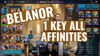 Belanor Bateater UNM Clan Boss  1 key all Affinities Raid Shadow Legends Guide [upl. by Aharon]