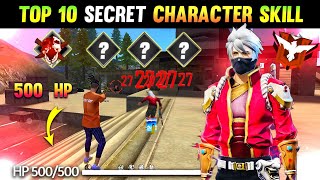 Secret 500 Unlimited HP Character Combination 😱  Best Character Combination  Free Fire [upl. by Suciram]