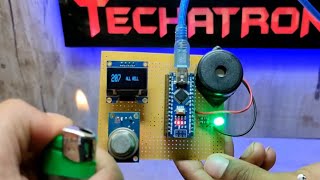 LPG Gas Detector Project for Safety  Arduino LPG Gas detector [upl. by Shetrit361]