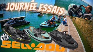 Essais SeeDoo 170 Explorer wake Pro 230 RXT X 300 RS [upl. by Anirtap]