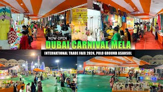 Dubai Carnival Mela Asansol  International Trade Fair 2024 Now Fully Open  Carnival Vlog [upl. by Kling]