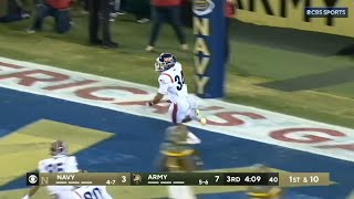 Navy scores 77 yard TD to take the lead vs Army [upl. by Agnella]