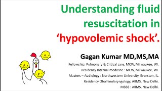 Hypovolemic shock  Physiology of fluid resuscitation [upl. by Yrtneg]