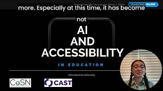 AI and Accessibility in Education Introduction [upl. by Sheree]