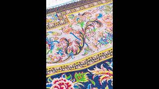 Qom Rug Floral Design Handmade Silk Persian Rug 33×49ft [upl. by Goss]