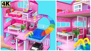 DIY Miniature Cardboard House 286 ❤️ Build Hamster Dream House Three Floor with Pool Slide Garage [upl. by Onairelav]