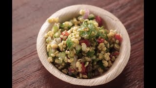 Yellow Moong Dal Chaat  Sanjeev Kapoor Khazana [upl. by Haim403]