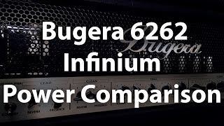 Bugera 6262 Infinium  Power Comparison 60W120W  2 Tubes removed [upl. by Bev]