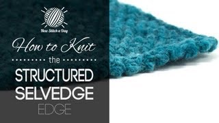 How to Knit the Structured Selvedge Edge Left Handed [upl. by Warden965]